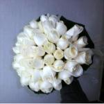 זר כלה  ורד לבן